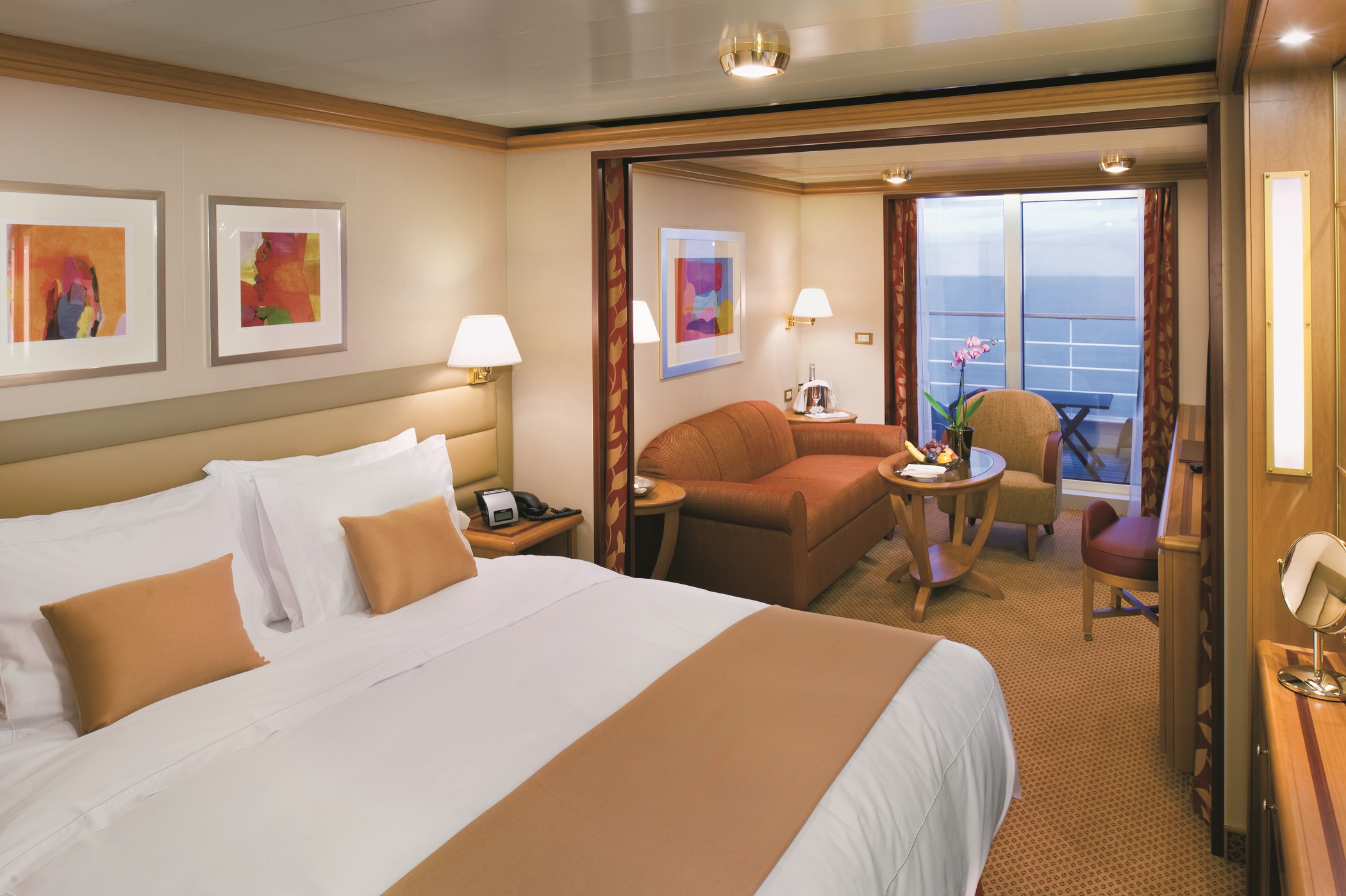 Veranda Suite - Room 801 - Deck 8 Forward Silver Spirit - Silversea Cruises